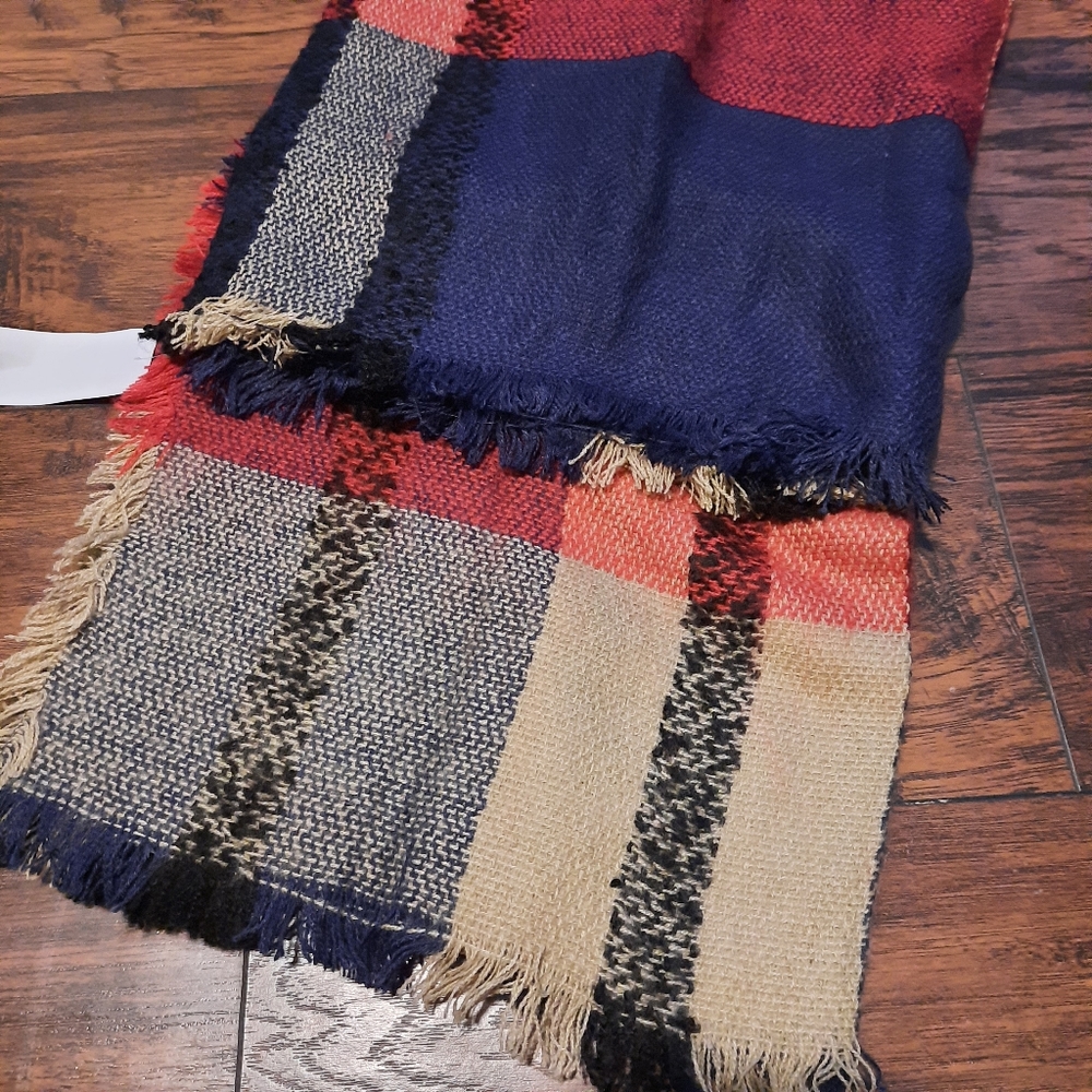 💲Blanket Scarf 55"x52" Square plaid